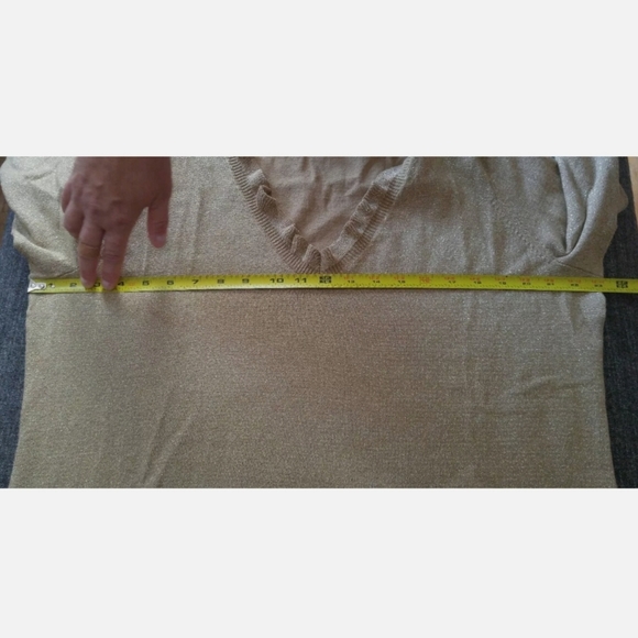 Chaps Classics Gold Shimmer Top - Picture 9 of 9